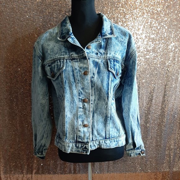 Vintage Tango Women's Blue Light Wash Denim Jacket Size 8 - Picture 1 of 10
